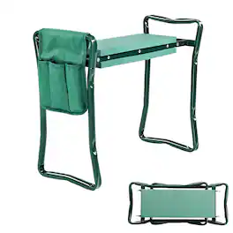 Winado - Garden Kneeler and Seat Stool Heavy Duty Garden Folding Bench Folding Garden Bench to Relieve Kneel - Green