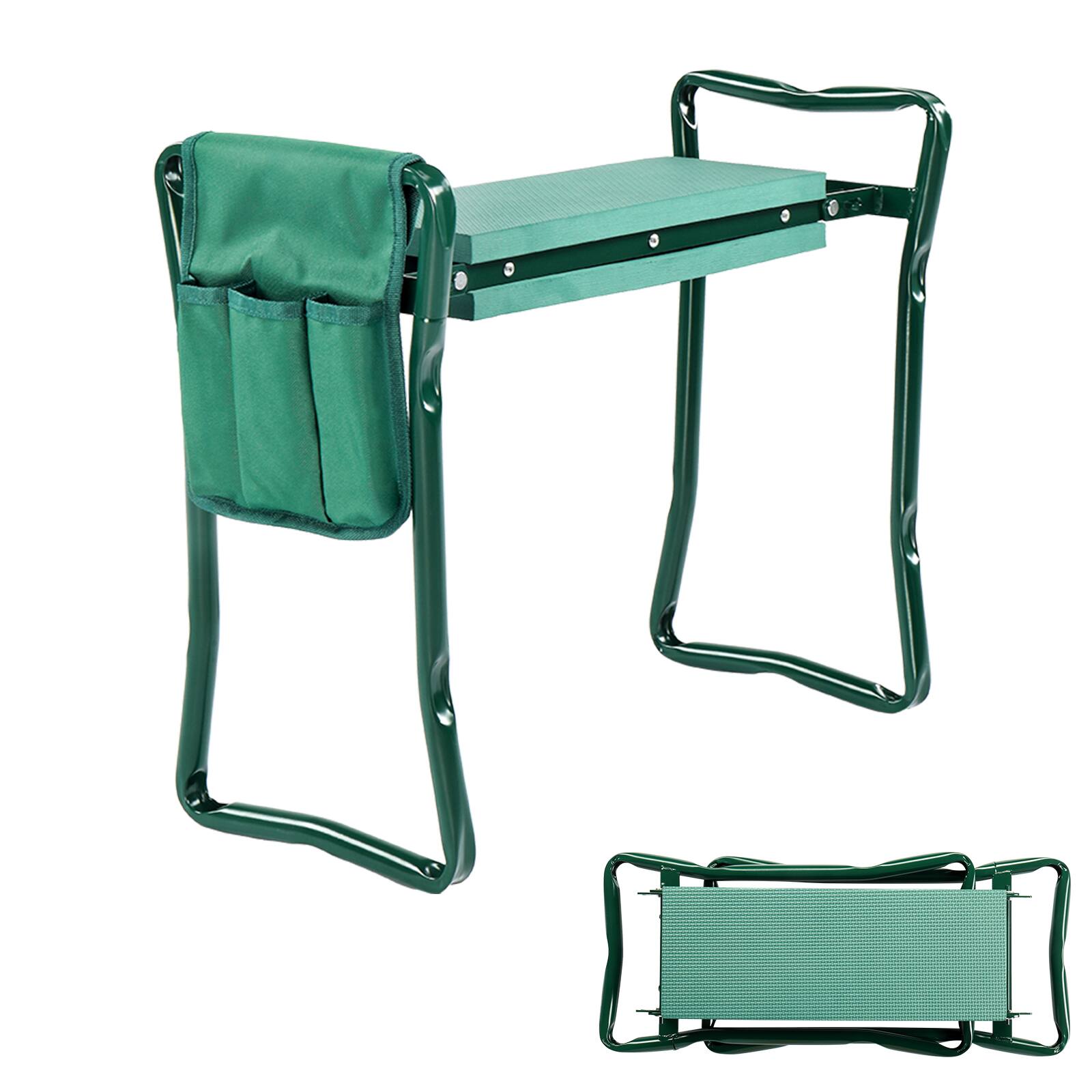 Front. Winado - Garden Kneeler and Seat Stool Heavy Duty Garden Folding Bench Folding Garden Bench to Relieve Kneel - Green.