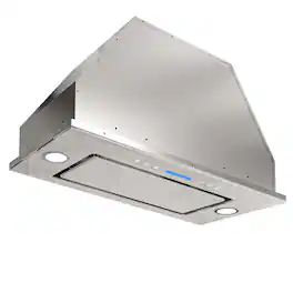 Onefly - 30 inches - Convertible - Range Hood Insert - White Tempered Glass