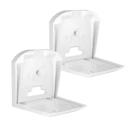 Front. Sanus - Fixed Wall Mounts for Sonos Era 300™ Speakers (Pair) - Stable and Space-Efficient Design - White.