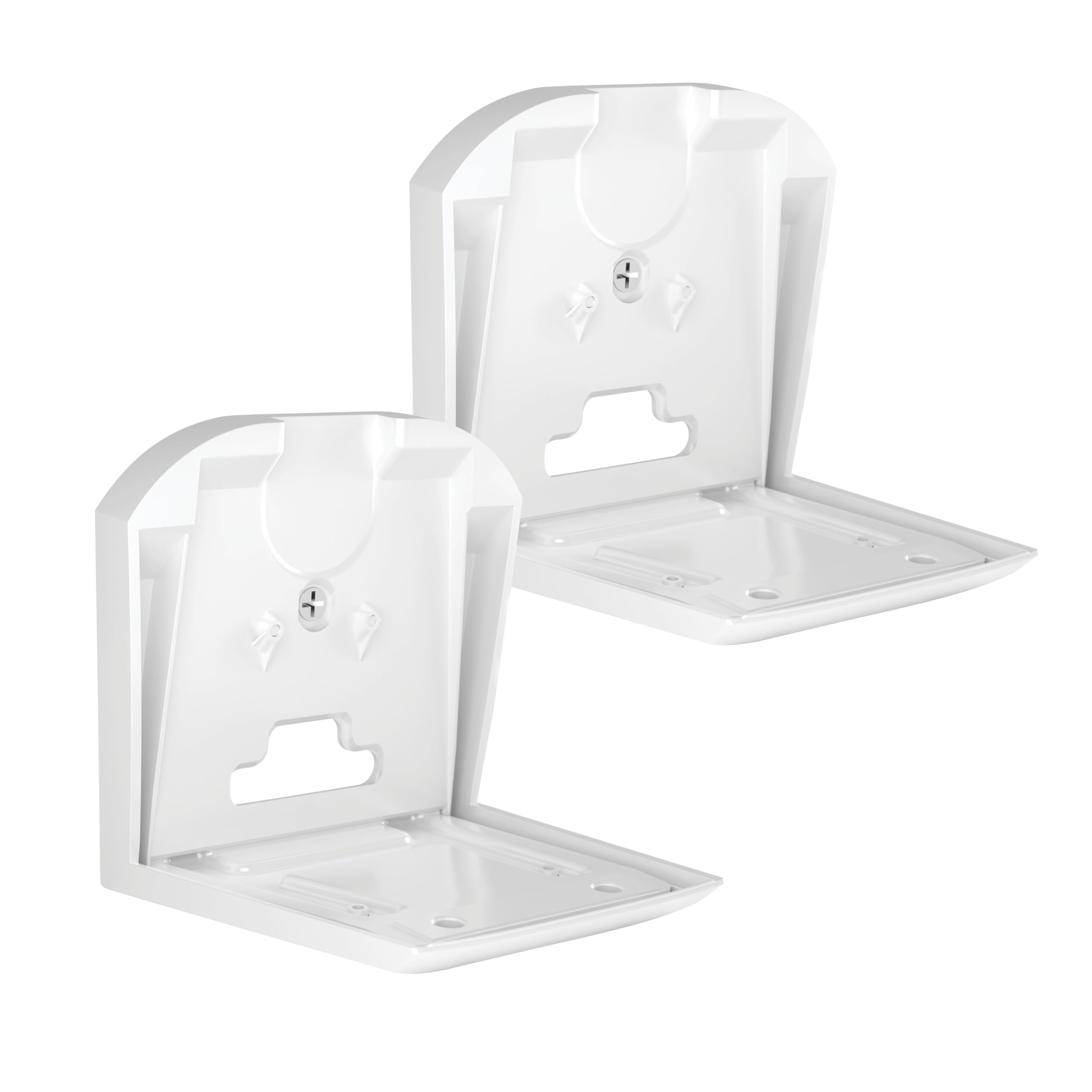 Front. Sanus - Fixed Wall Mounts for Sonos Era 300™ Speakers (Pair) - Stable and Space-Efficient Design - White.