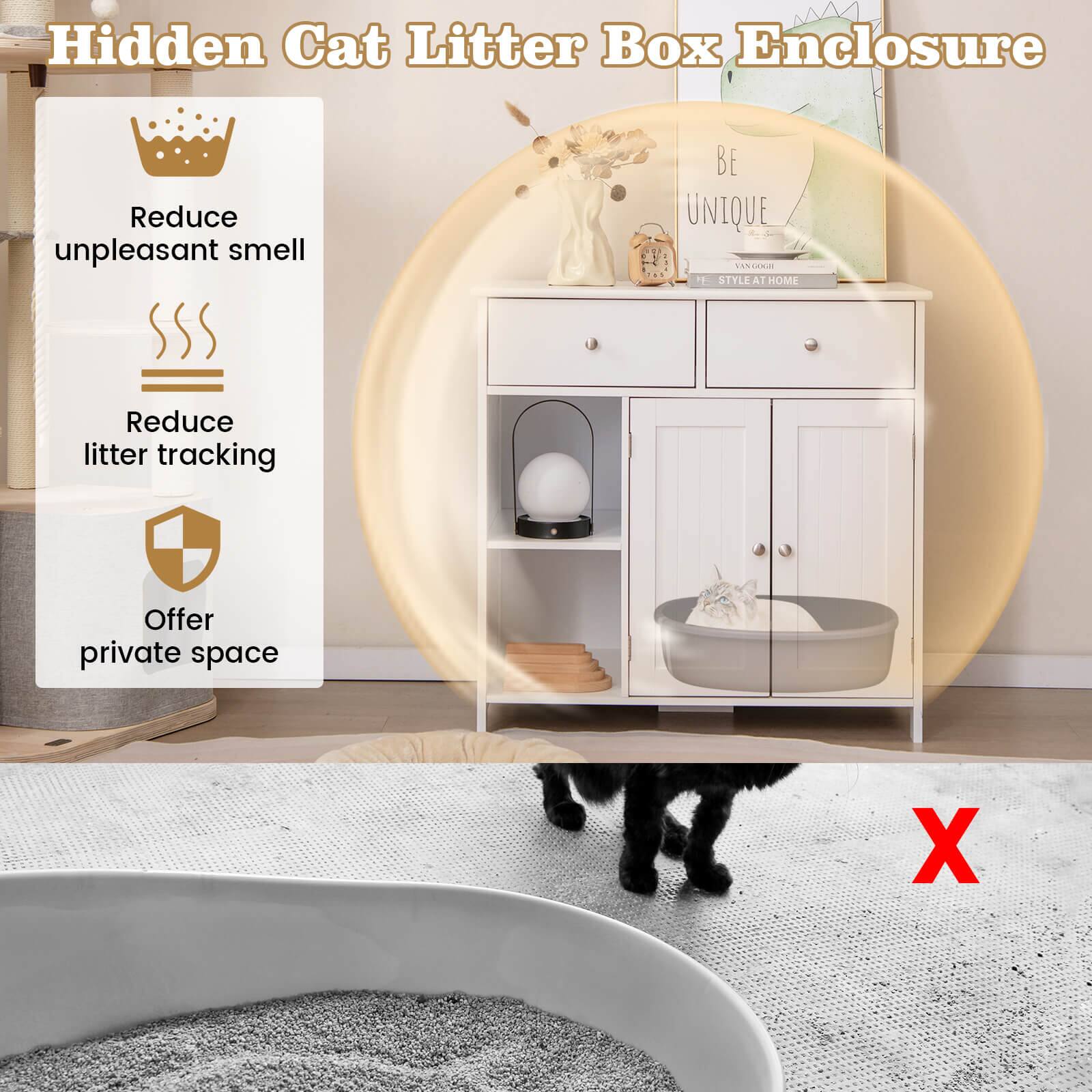 Hidden Cat Litter Box Enclosure

- Reduce unpleasant smell
- Reduce litter tracking
- Offer private space

BE UNIQUE

STYLE AT HOME