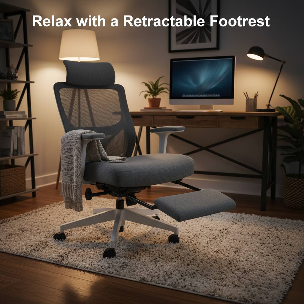 Relax with a Retractable Footrest