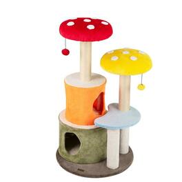 Kadyn - 43-Inch Cute Cat Tree with Two Condos and Padded Perch Platforms - Multicolor
