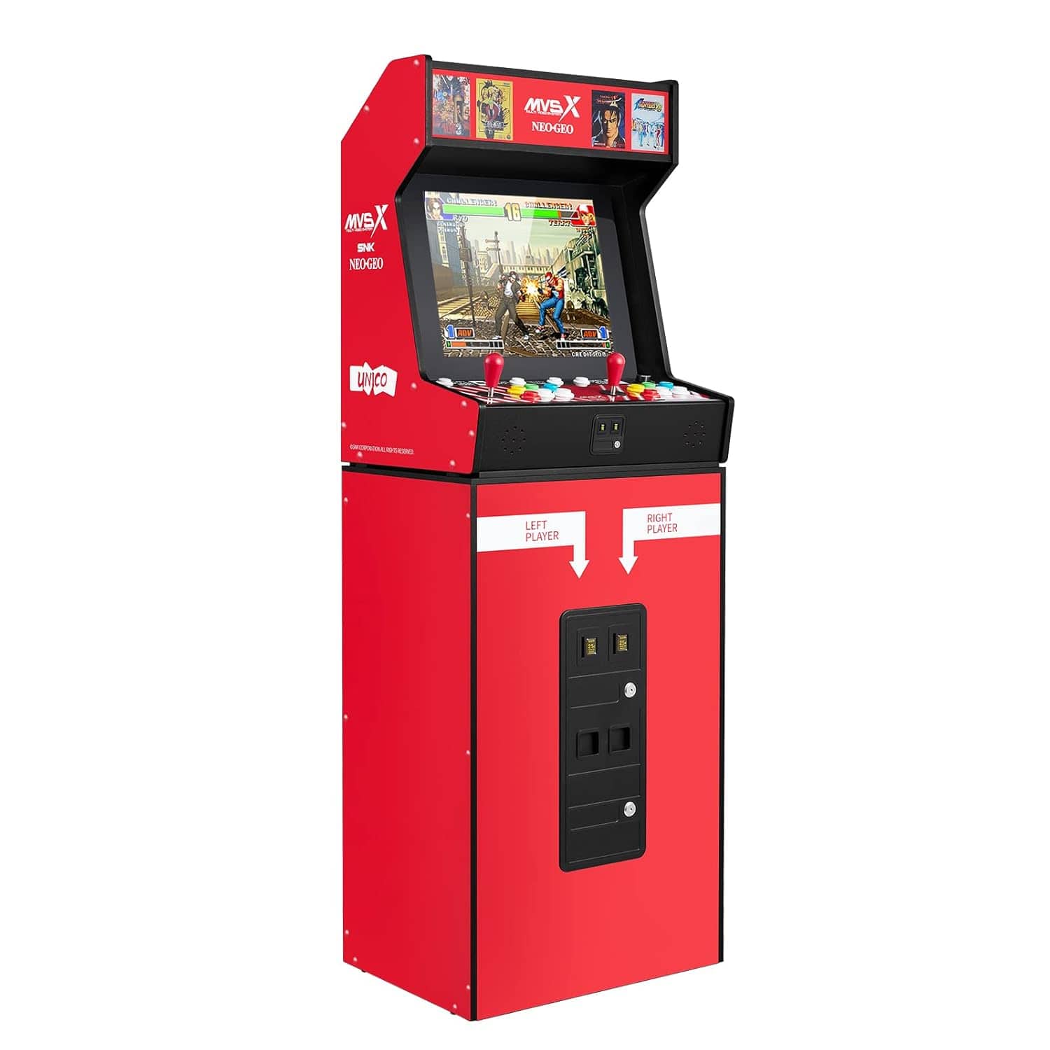 MVSX Home Arcade Bartop Console and Base with 50 SNK Classic Games