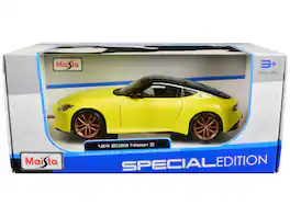 2023 Nissan Z Top "Special Edition" Series 1/24 Diecast Model Car by Maisto - Yellow Metallic With Black