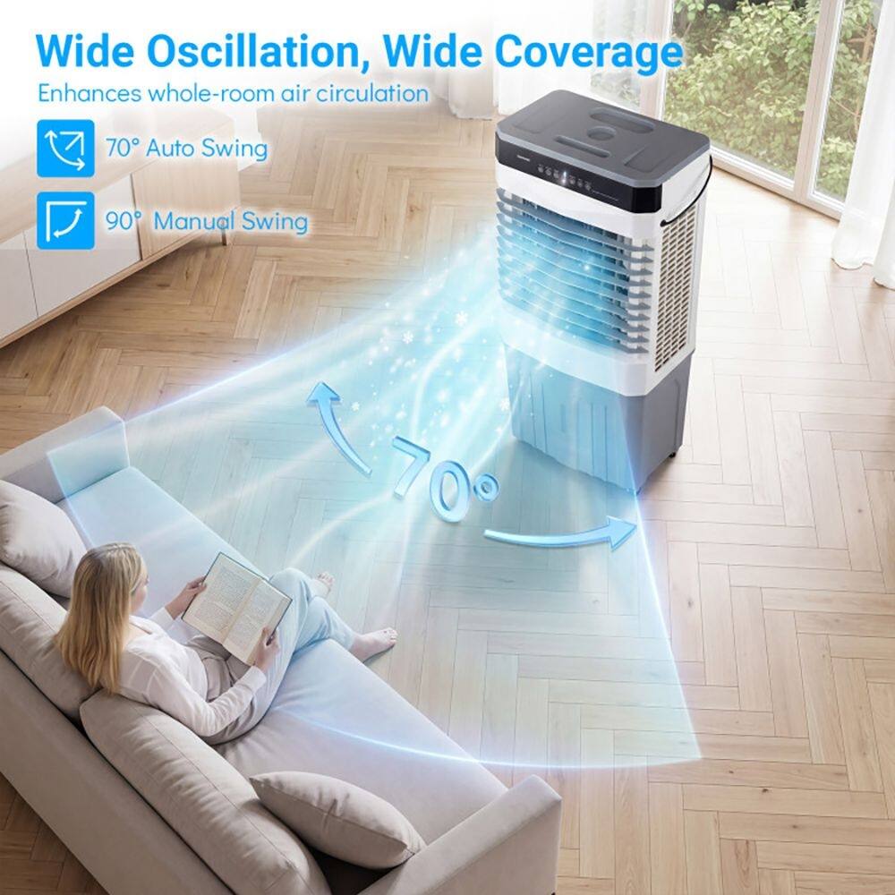 Wide Oscillation, Wide Coverage  
Enhances whole-room air circulation  
70° Auto Swing  
90° Manual Swing