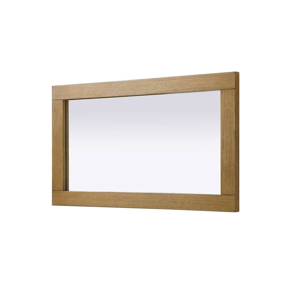 Alt View 1. Elegant Kitchen and Bath - Noah Wooden Rectangle Mirror 18 x 32 in Honey Teak - Honey Teak.