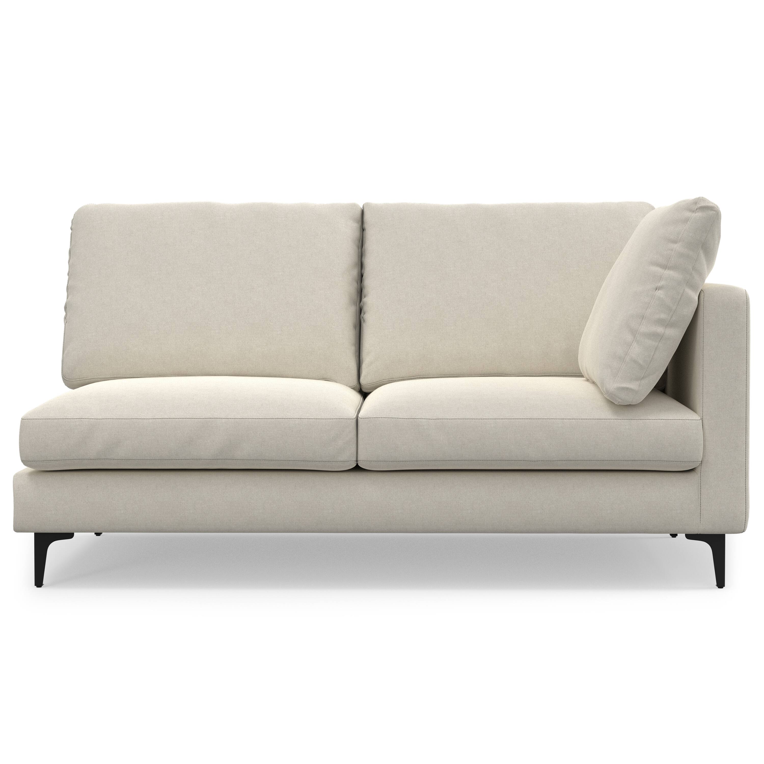 Alt View 6. Simpli Home - Ava Corner Sectional in Tightly Woven Performance Fabric - Cream.