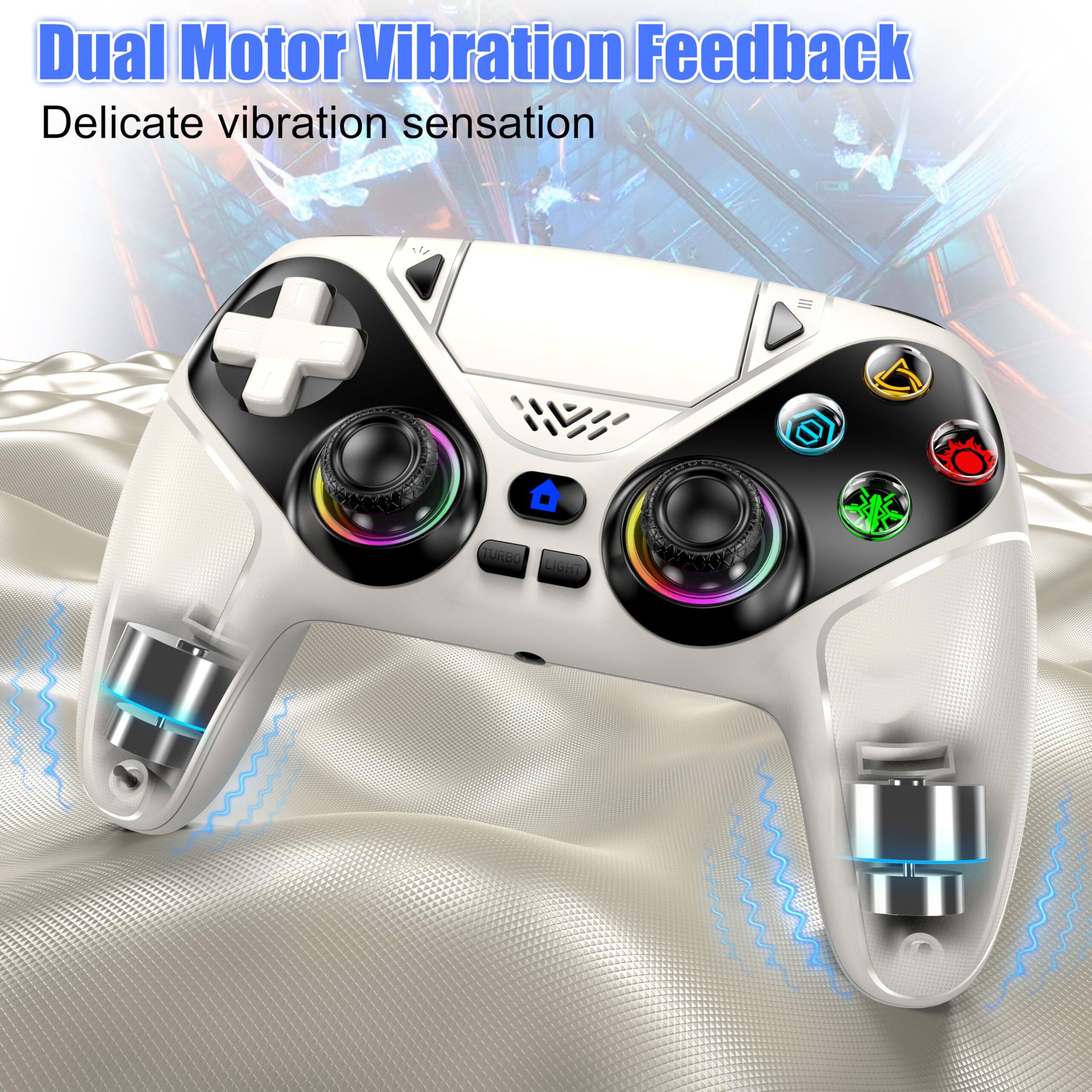 Dual Motor Vibration Feedback  
Delicate vibration sensation