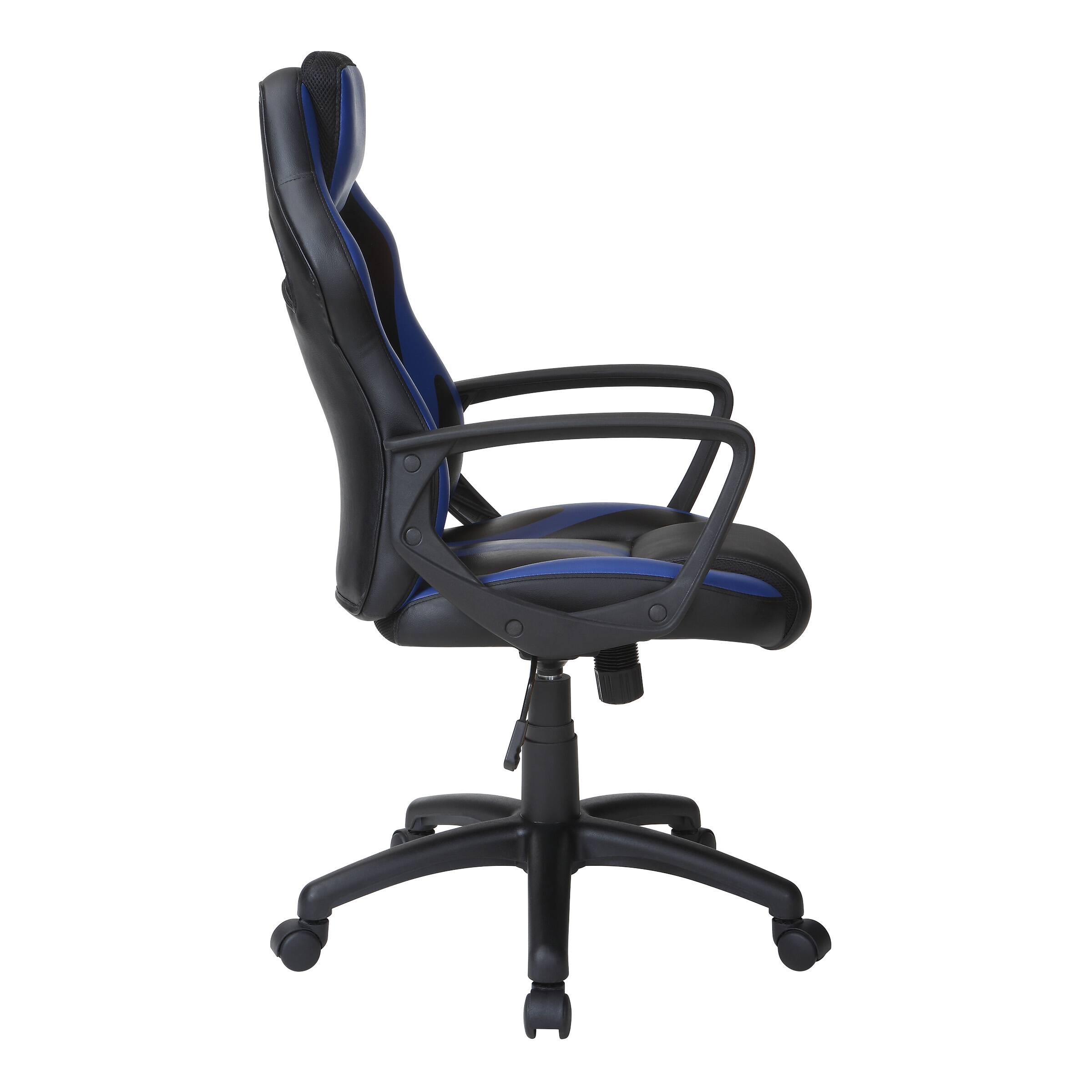Alt View 11. OSP Home Furnishings - Influx Gaming Chair - Blue.