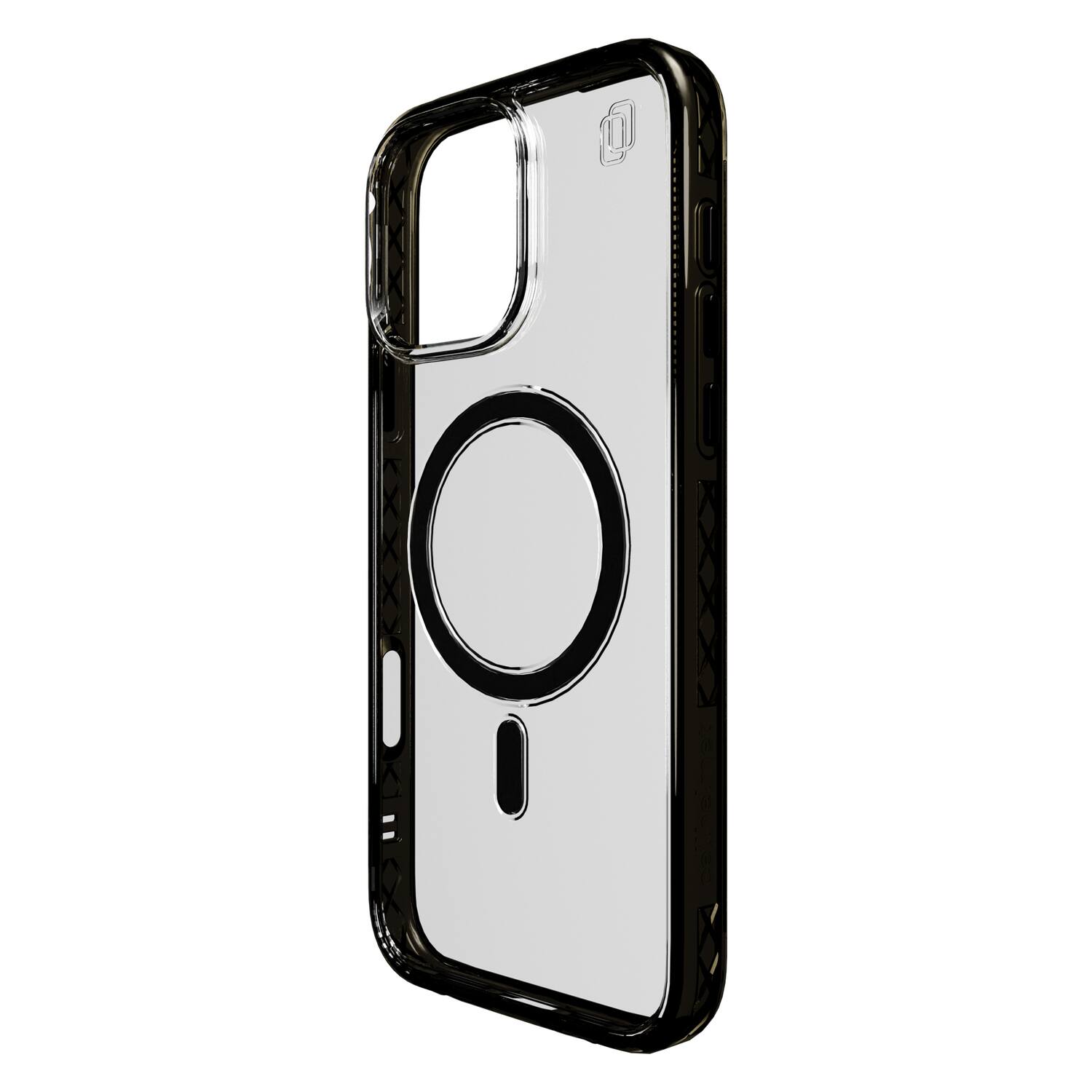 Left. Cellhelmet - Magnitude Series MagSafe Compatible Case for iPhone 16 Pro Max - Onyx Black.