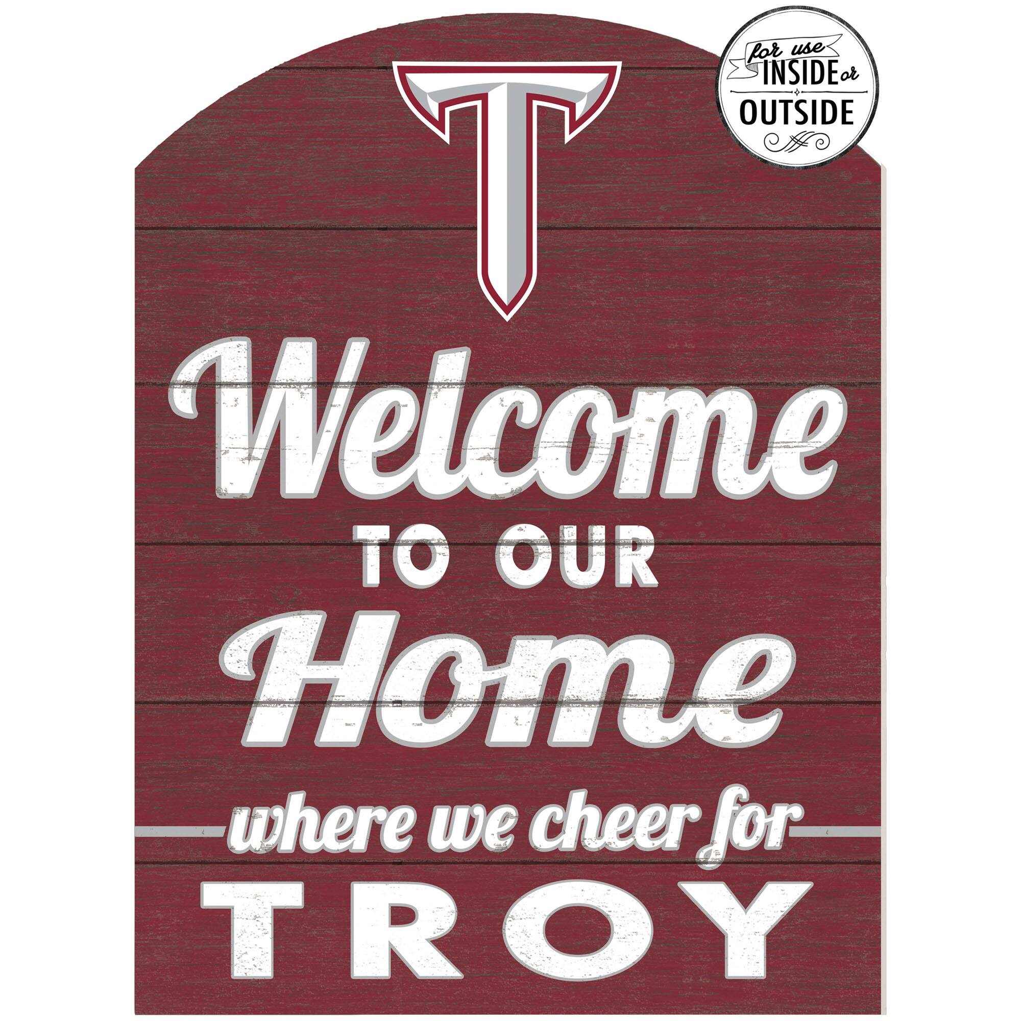 Troy University Trojans 16'' x 22'' Indoor/Outdoor Marquee Sign