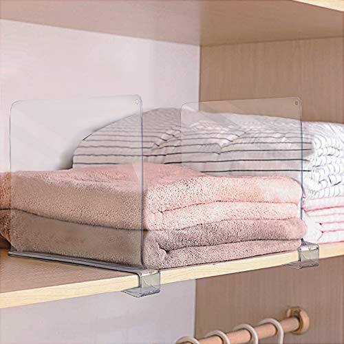Alt View 1. Sorbus - Sorbus 4 Pack Acrylic Shelf Dividers for Shelves, Great Organizer for Clothes, Linens, Purse Separators - Clear.