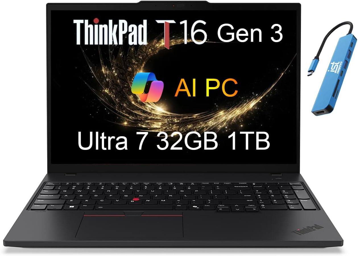 ThinkPad T16 Gen 3  
AI PC  
Ultra 7 32GB 1TB