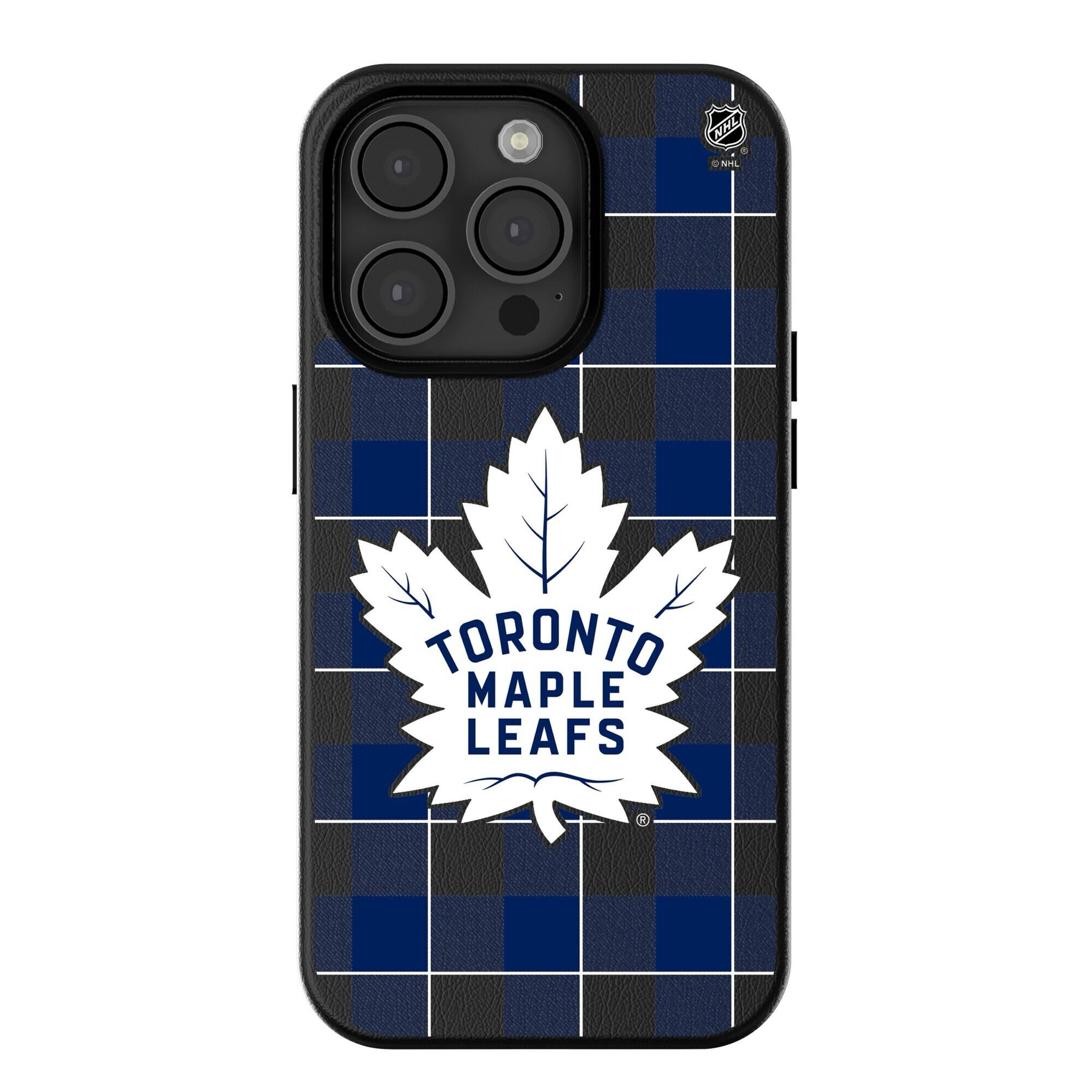 Keyscaper - NHL - Toronto Maple Leafs Plaid iPhone Magnetic Bump Case - 16 Plus - Black price history on PriceWatchPro