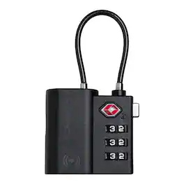 Scapade - AirLock TSA-Approved Suitcase Lock, Apple Find My Tracker - Black
