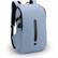 Front. Swissdigital Design - LAMONE L LED TSA-Friendly Water-Resistant Backpack With USB Charging Port RFID Protection and Fits Up to 16″ Laptop - Light Blue.