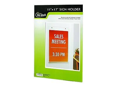 11"x17" SIGN HOLDER  
GBC nu-dell  

SALES MEETING  
3:30 PM