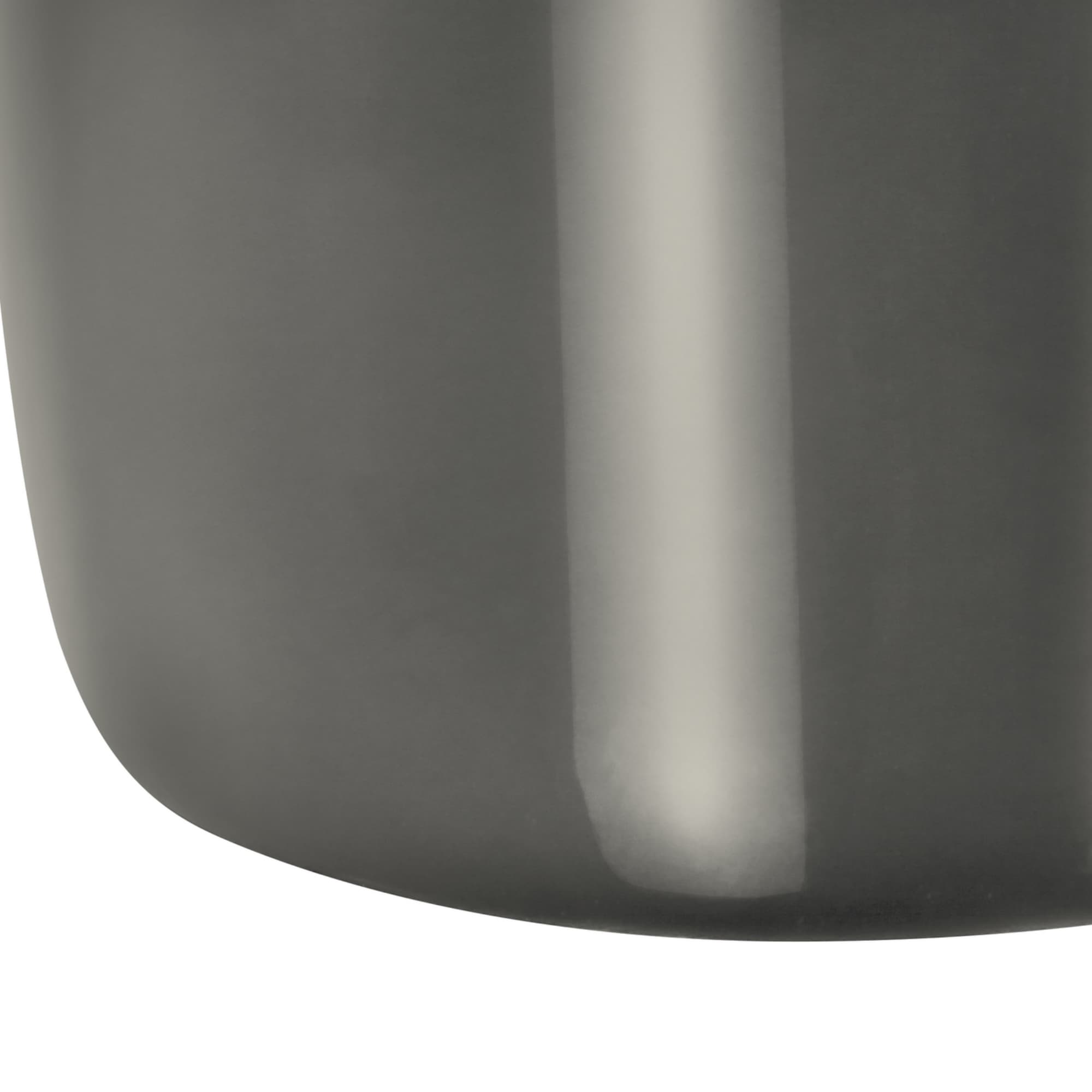 Alt View 3. Luckbyte - 25 Inch Dark Grey Ceramic Table Lamp Ivory Cream Shade Contemporary Lamp.