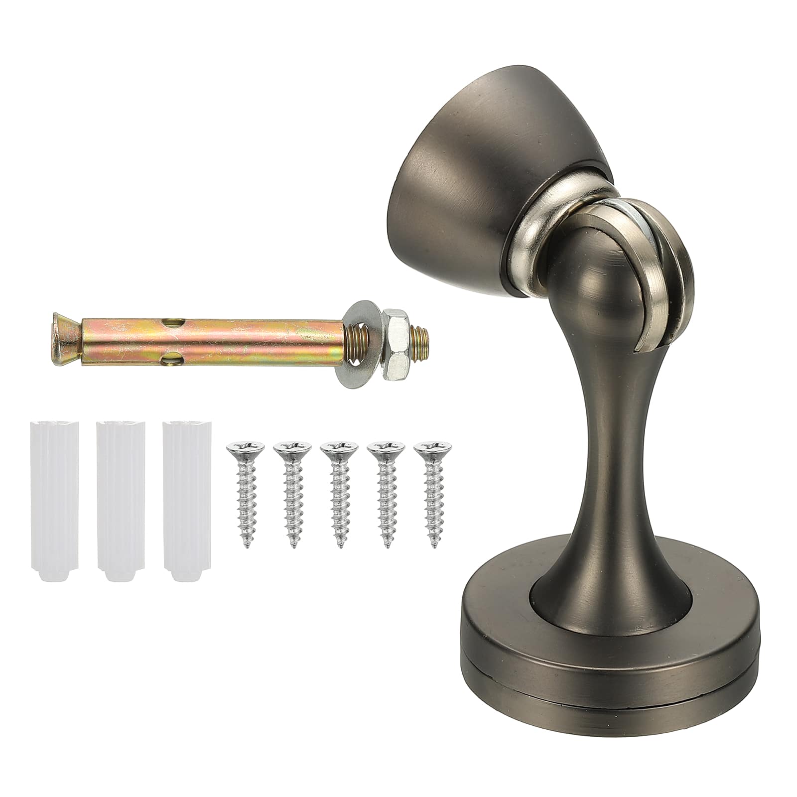 Unique Bargains - High-Quality Magnetic Door Stopper with Screws, Wall Protector for Home Office Floor Mounting, Durable & Strong - Gunmetal Grey price history on PriceWatchPro