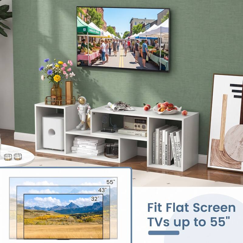 EARSCIE BOSS

55" 43" 32"

One

USLJ ACCENTES USION DAY CARS EO MOLI BIOLOLOJOBNJOY GAR OLD

Fit Flat Screen TVs up to 55"