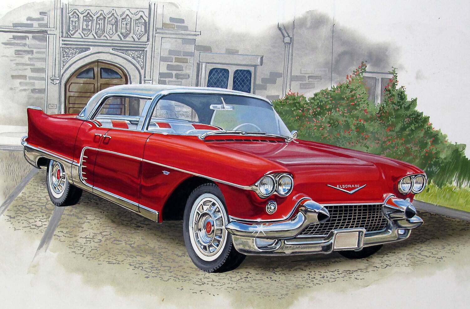 Front. PopMarket - 1957 Cadillac Eldorado Brougham 1/25 Scale Model Kit   - COLLECTIBLES - Multicolor.