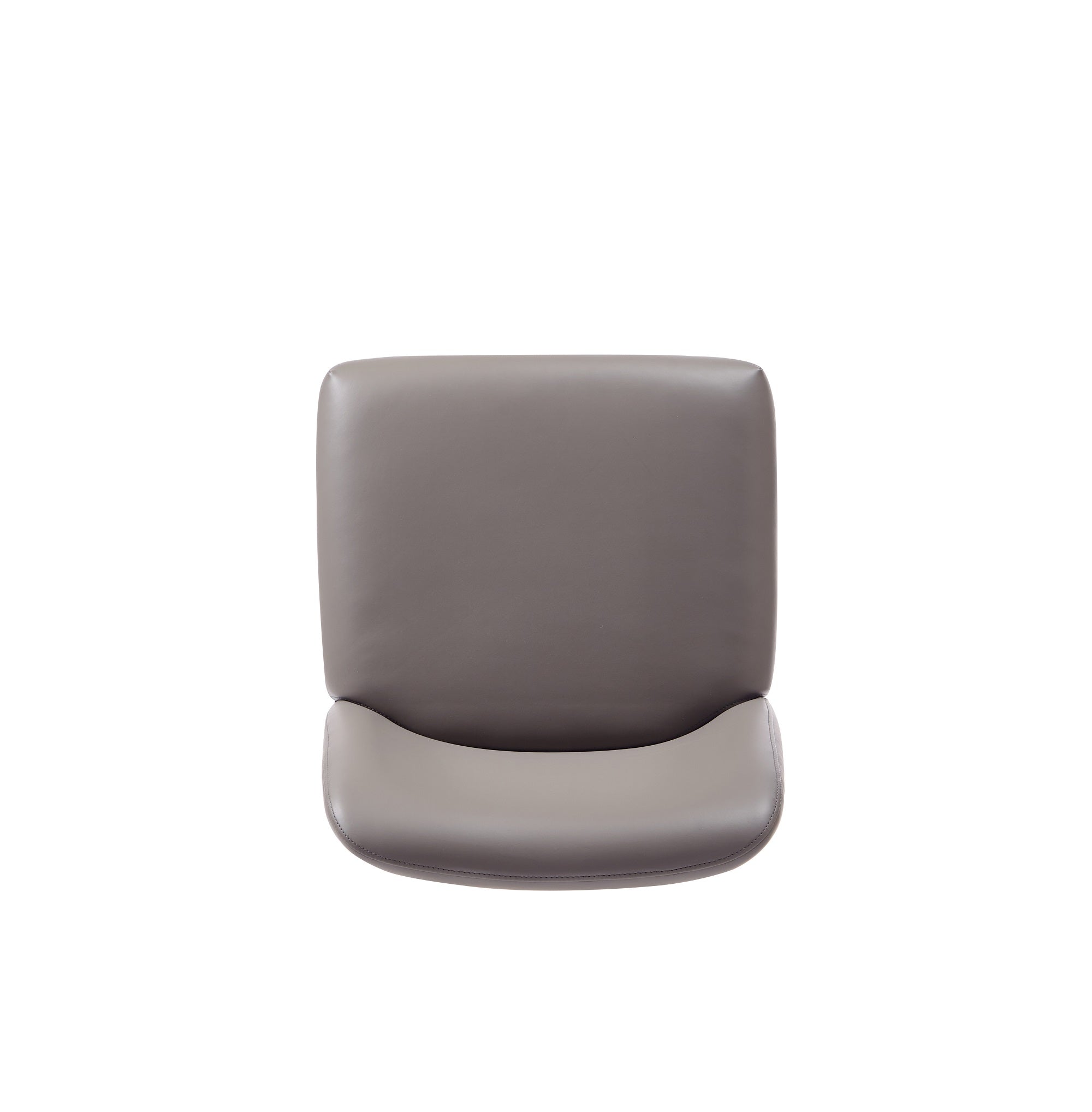 Alt View 3. Manhattan Comfort - Serena Modern Metal Vegan Leather Dining Chair - Set of 2 - Taupe.