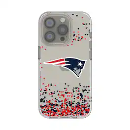 Keyscaper - NFL - New England Patriots - iPhone Clear Case with Confetti Design - 15 - Multicolor