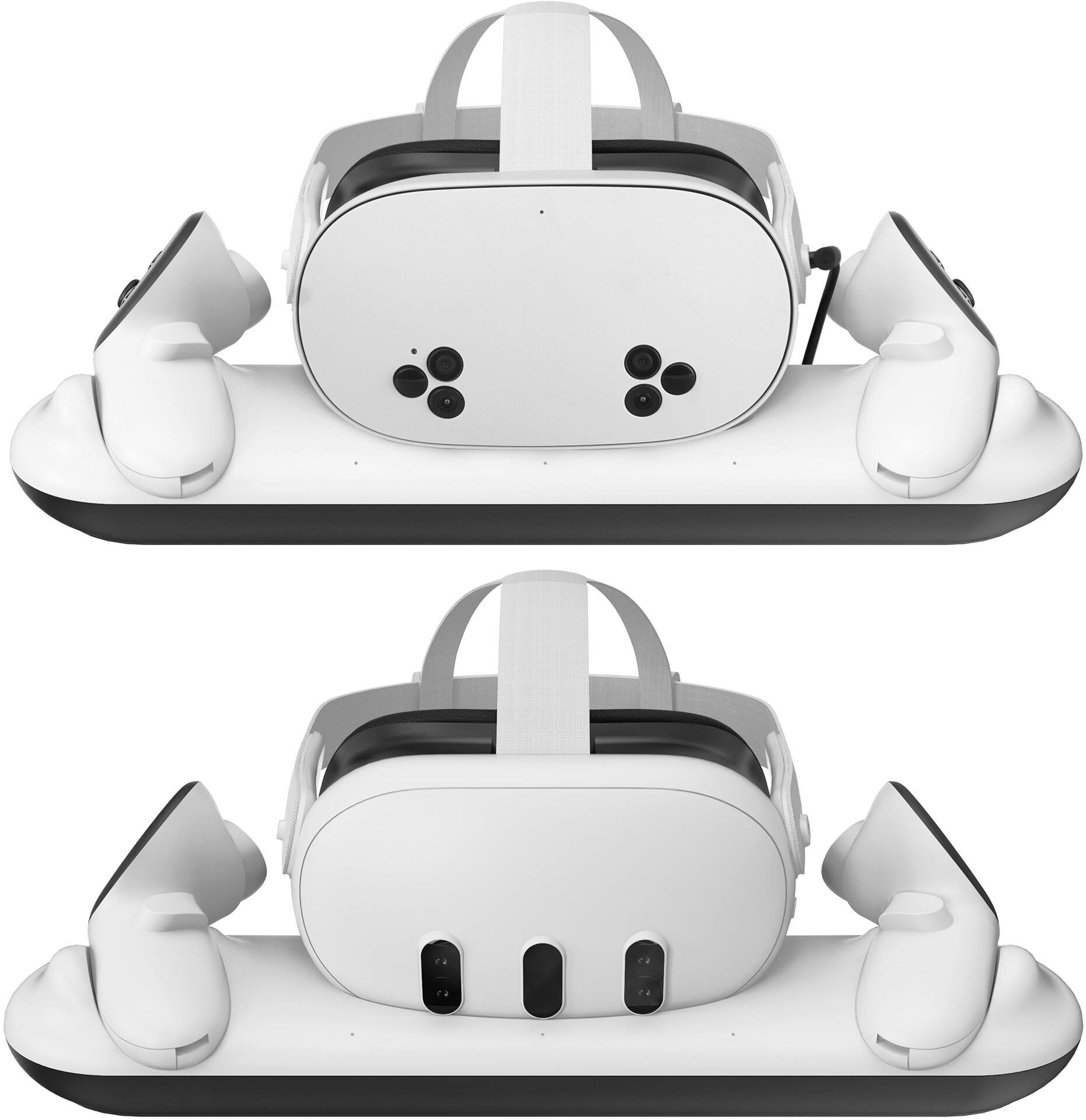 Alt View 3. Insignia™ - Charge Station for Meta Quest 3 and 3S - White.