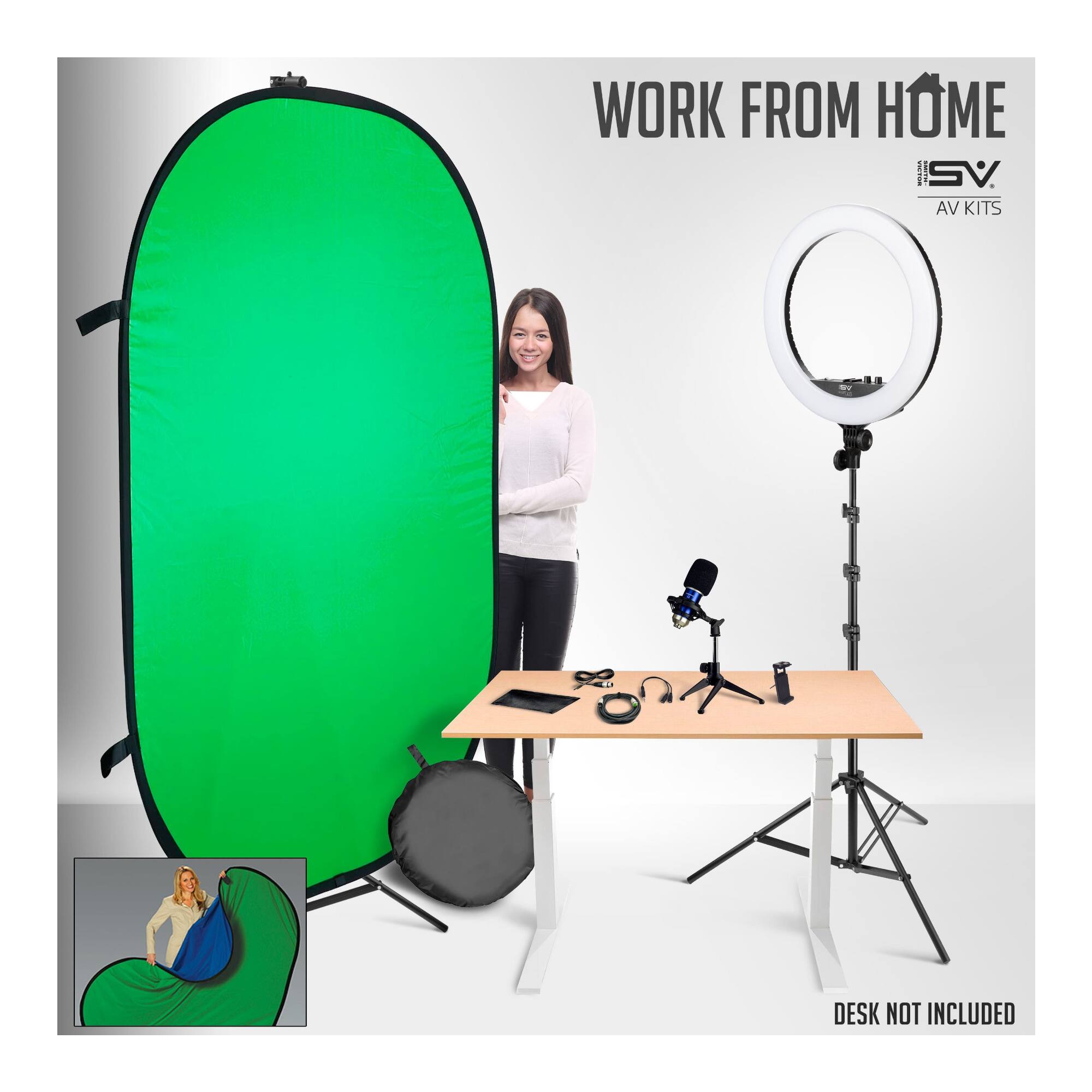 WORK FROM HOME  
SV AV KITS  
DESK NOT INCLUDED