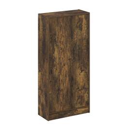 FurniFact - Engineered Wood Bookcase with Shelves for Home Storage and Organization - Amber Pine