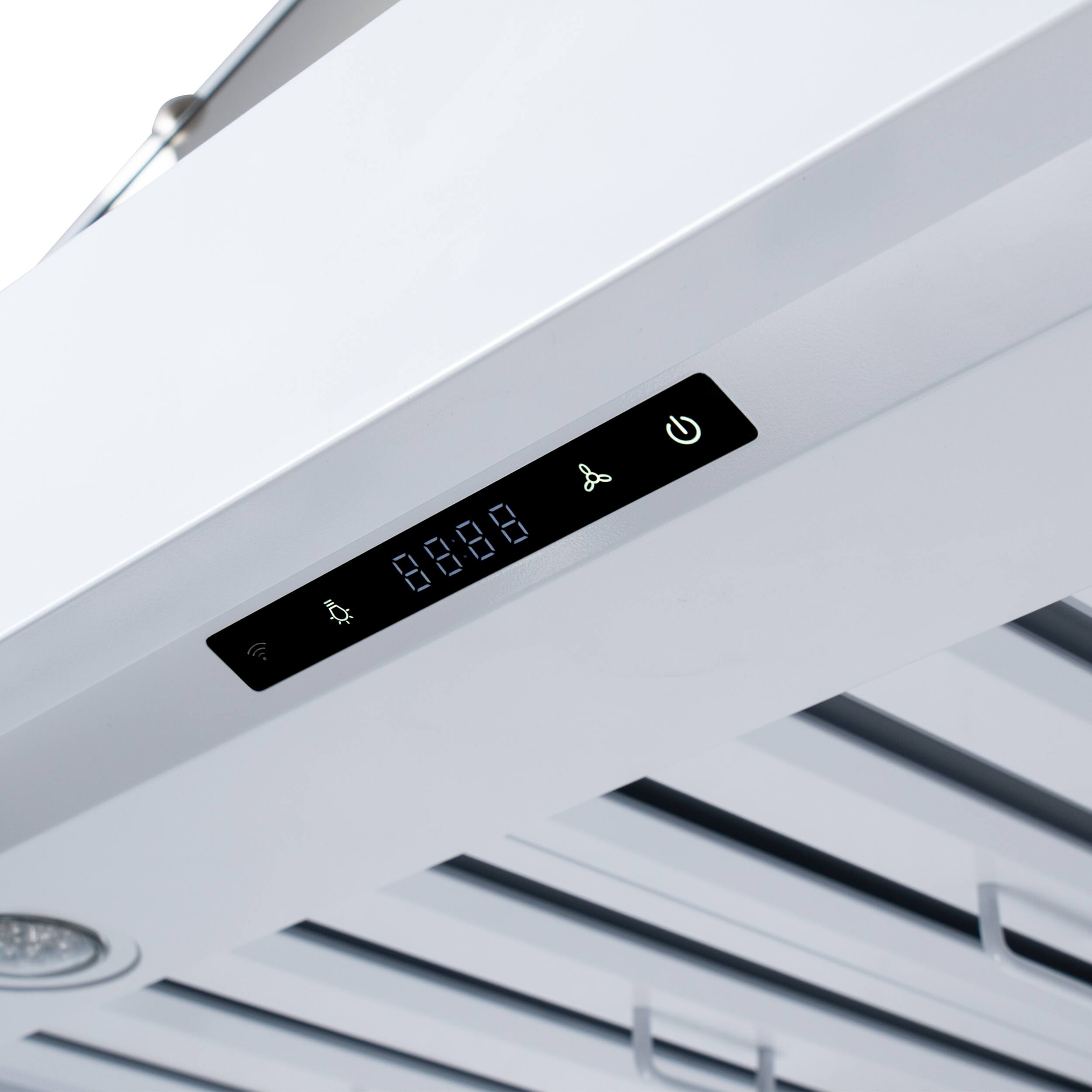 Alt View 1. Forno Appliances - Ambassador 36" Wall Mount Range Hood with Touch Controls, LED Lighting and Remote Control - White with Copper Trim - White/Copper.