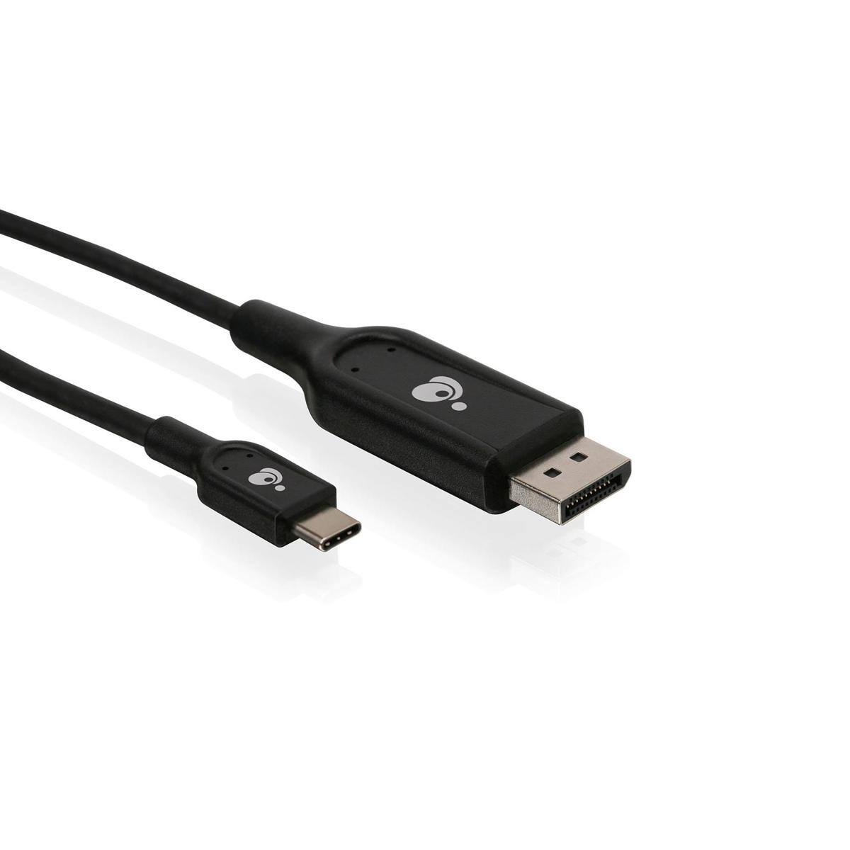 Front. IOGEAR - IOGEAR USB-C to DisplayPort 4K Cable, 6.6' - Black.