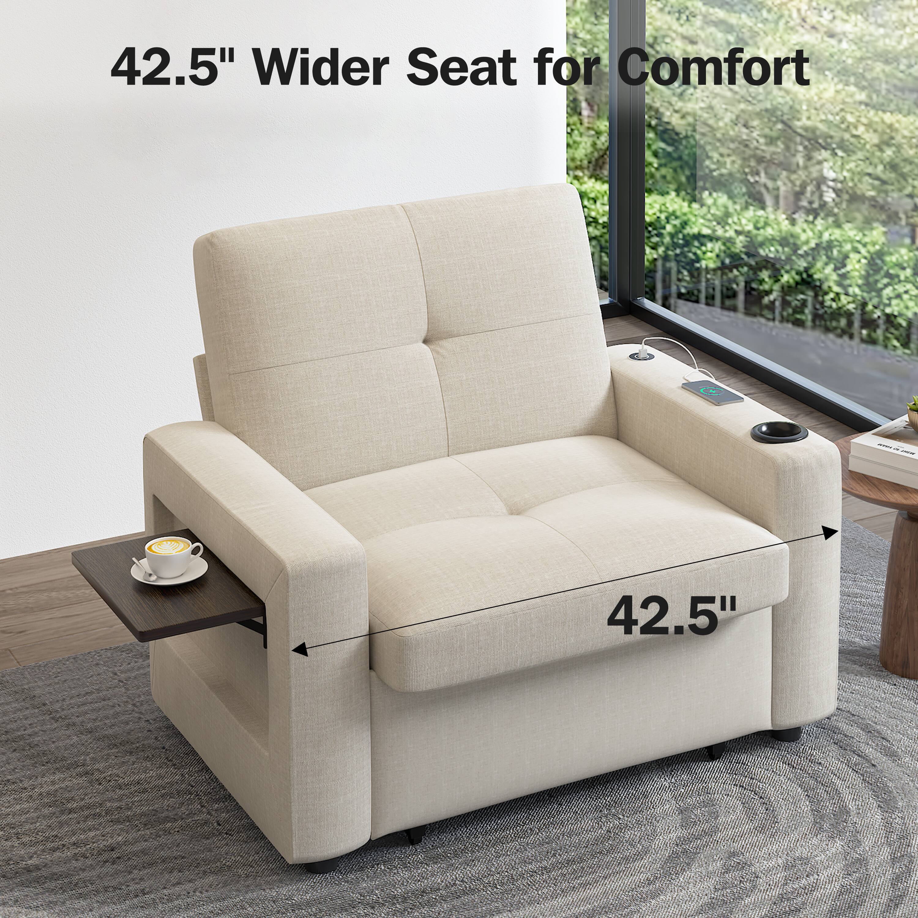 42.5" Wider Seat for Comfort