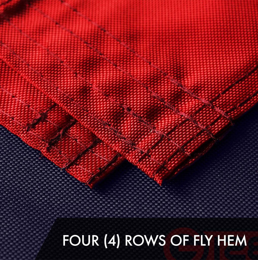 FOUR (4) ROWS OF FLY HEM