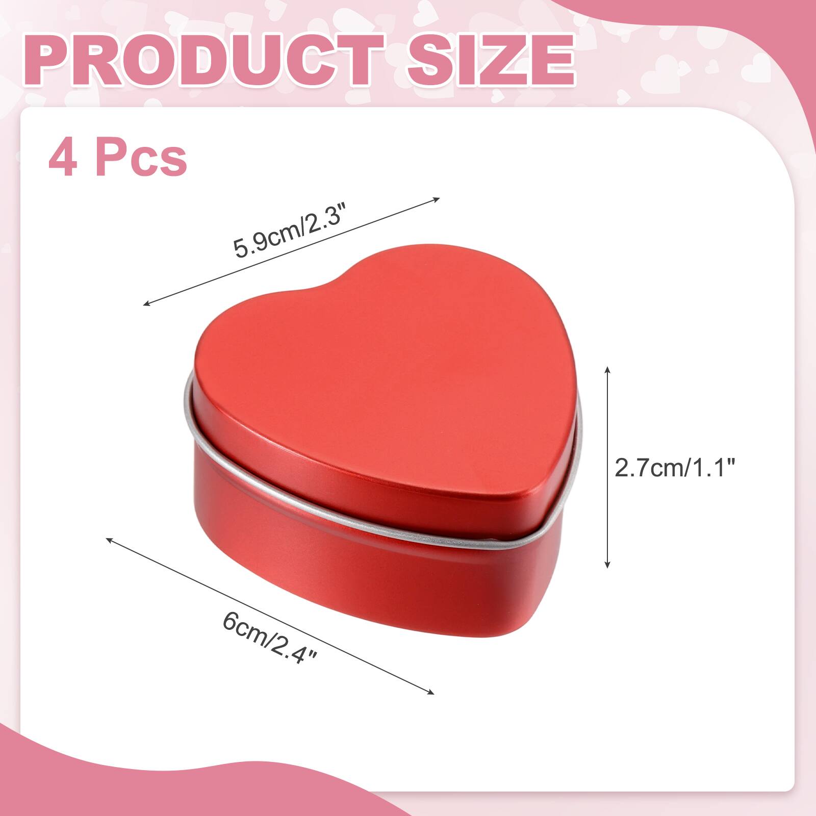 PRODUCT SIZE

4 Pcs

5.9cm/2.3"

2.7cm/1.1"

6cm/2.4"