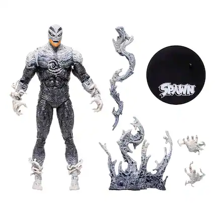 Front. McFarlane Toys - Spawn 7 Inch Action Figure | Haunt - Black.