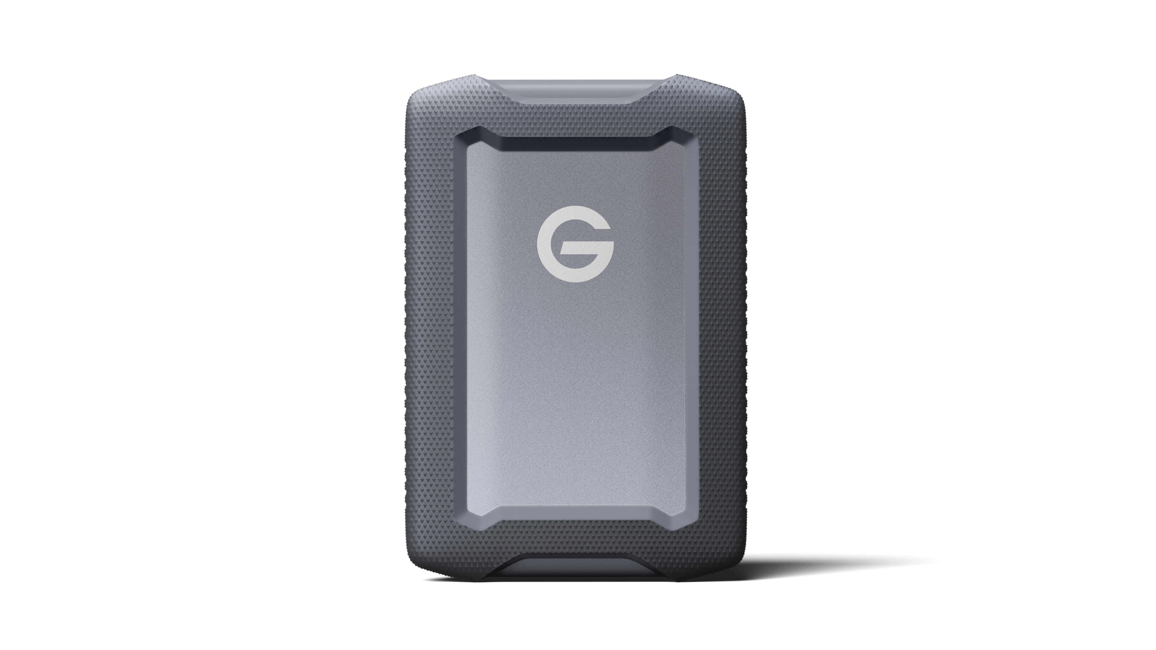 Front. Western Digital - G-DRIVE ArmorATD 4TB External USB-C Portable Hard Drive - Space Gray.
