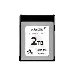 Exascend - Element Pro 2TB CFexpress Type-B 4.0 Memory Card