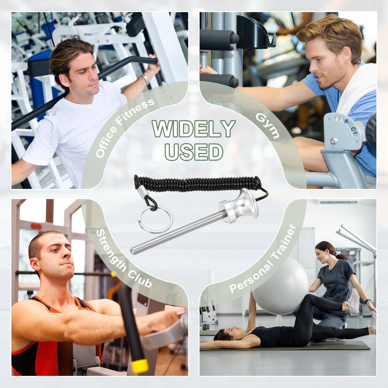Office Fitness  
WIDELY USED  
Gym  
Strength Club  
Personal Trainer