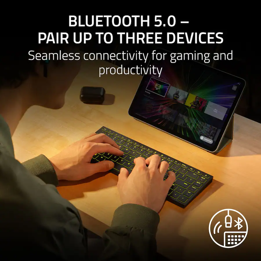 Razer Joro Portable 75% Wireless Low Profile Gaming Keyboard for PC and ...