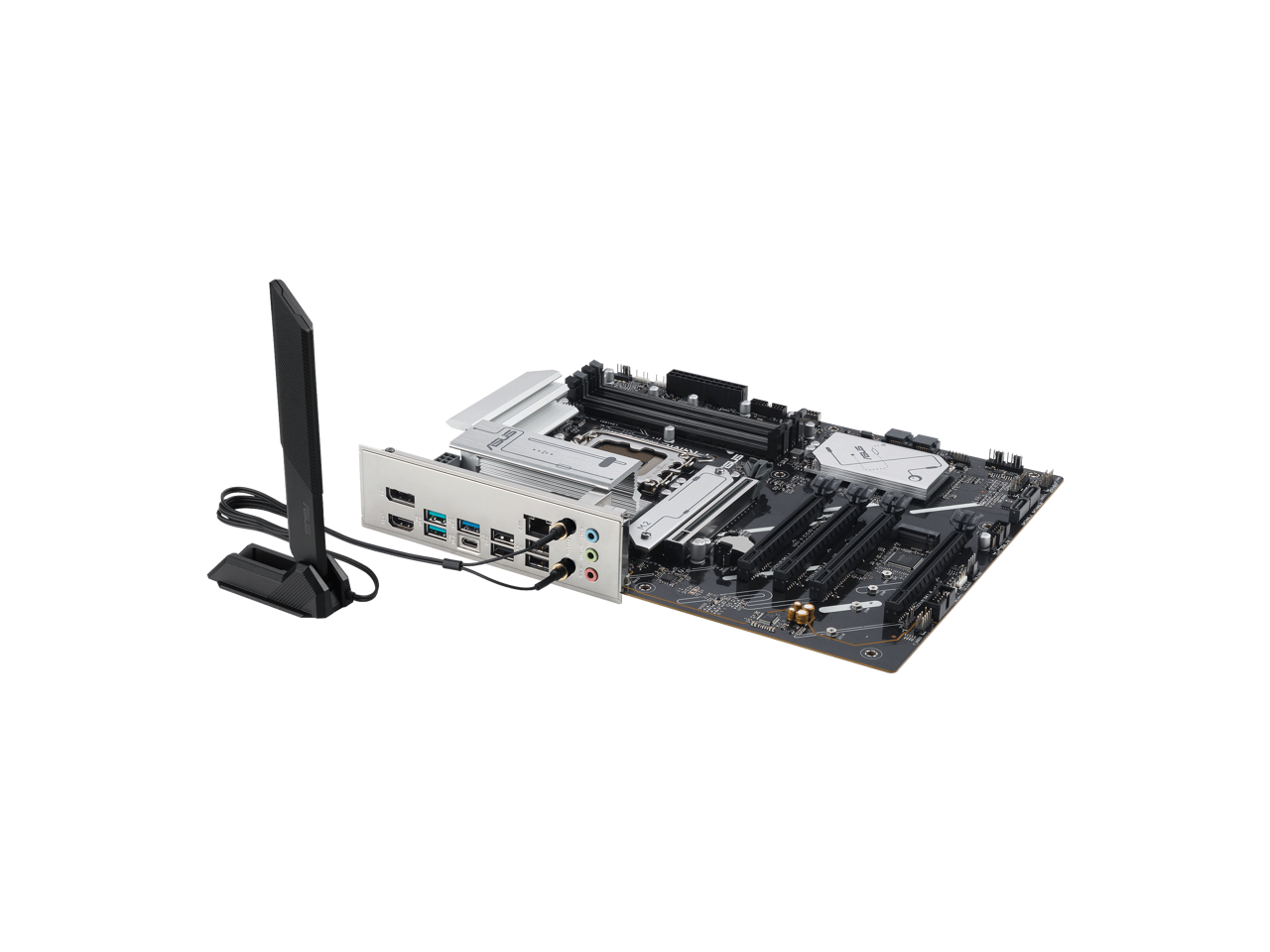Alt View 10. ASUS - ASUS PRIME B860-PLUS WIFI-CSM, Intel Core Ultra 2 Ready, DDR5, PCIe 5.0, HDMI, USB 20Gbps, WiFi 6E, ACCE Remote.