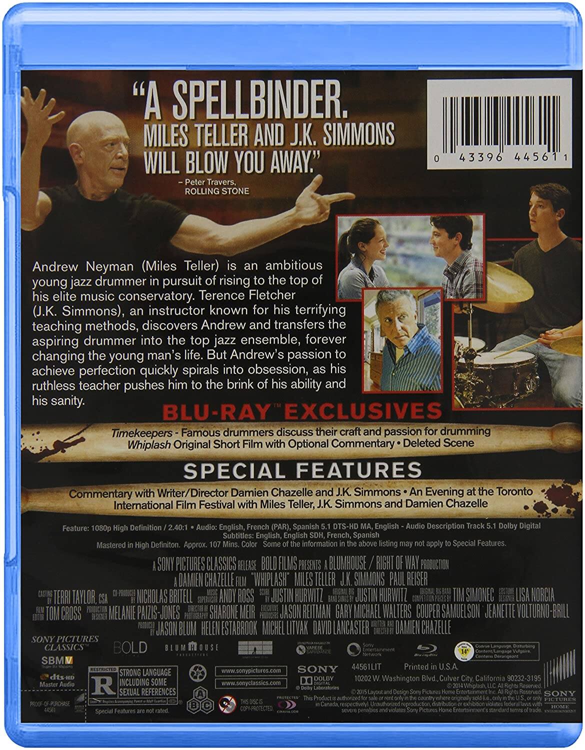 Alt View 1. Whiplash   - BLU-RAY.