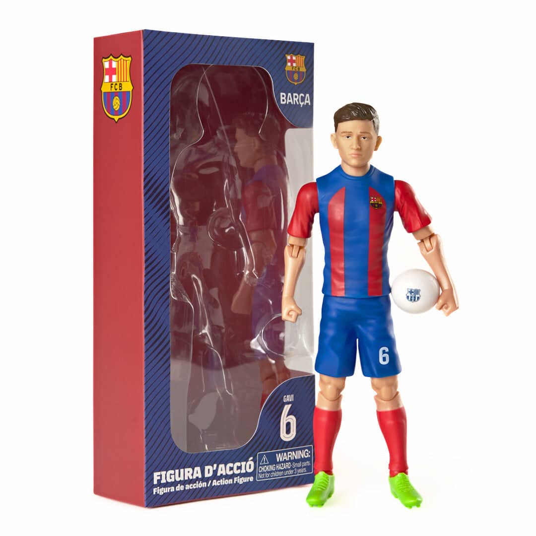 Banbo Toys - SOCKERS FC Barcelona Gavi 8" Collectible Soccer Action Figure