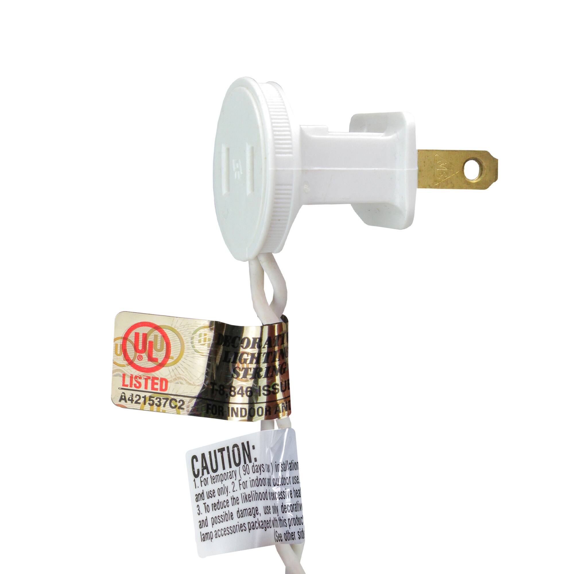 **UL LISTED**  
A421537C2  
18-846 ISSUED FOR INDOOR USE  

**CAUTION:**  
1. For temporary 90 days in sheltered locations.  
2. For indoor/outdoor use only.  
3. To reduce the likelihood of fire and possible damage, use with a compatible product.  
   (See other side for lamp accessories packaged with this product)