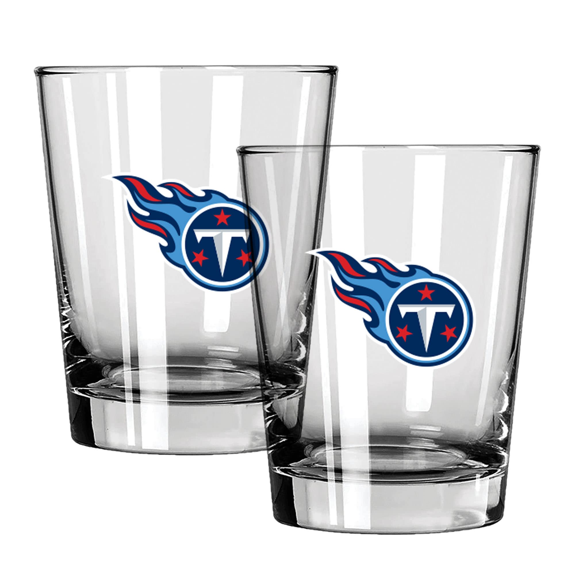 The Memory Company - Tennessee Titans 15oz. Two-Pack Rocks Glass Gift Set - Multicolor
