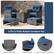 5-Piece Patio Rattan Furniture Set
- Ergonomic Backrest
- Curved Armrests
- Built-in Handle of Ottoman