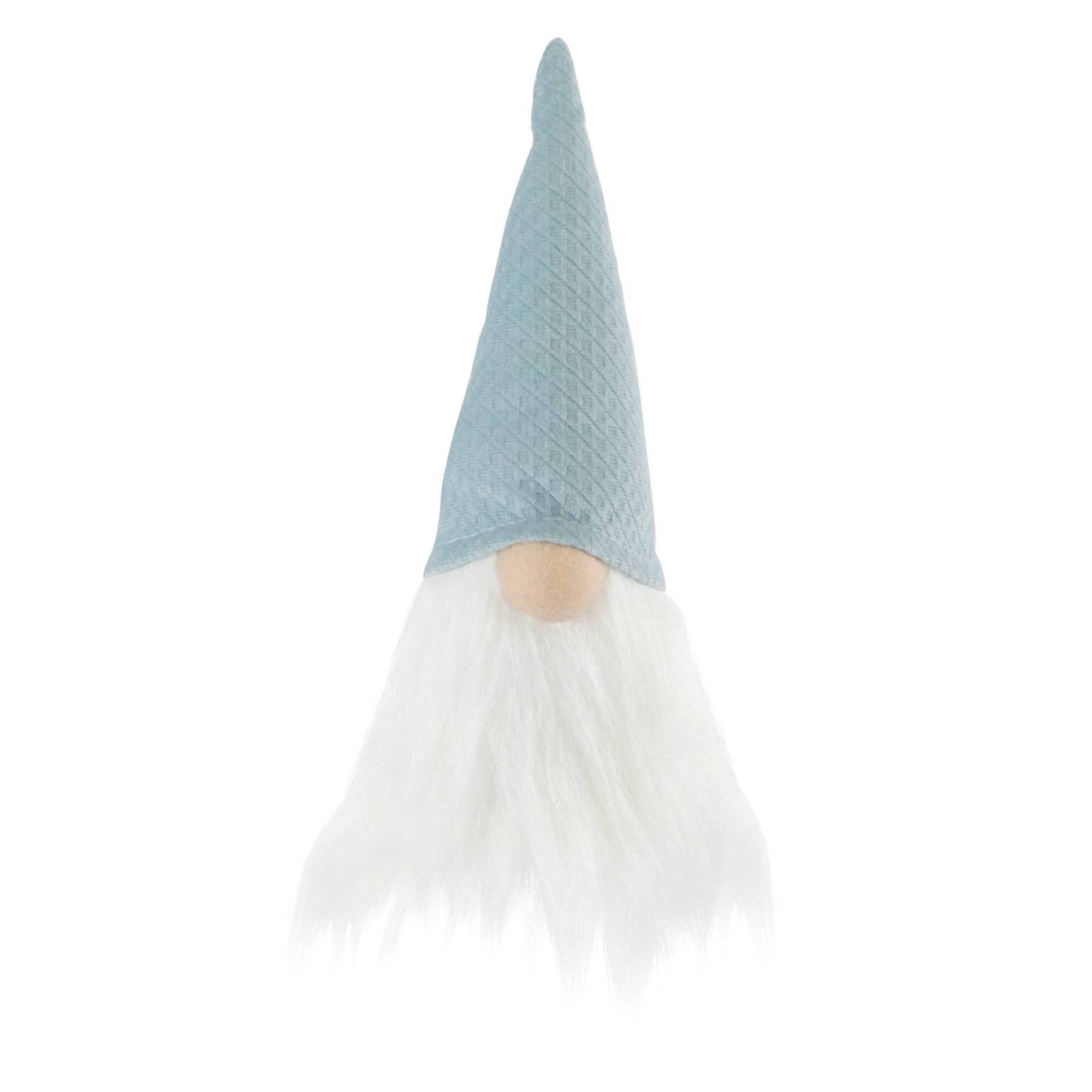 Northlight - Plush Gnome with Pointy Hat Christmas Figure - 8" - Blue