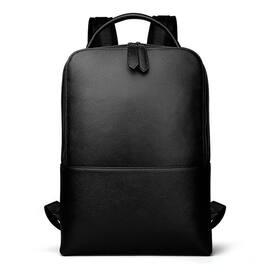 Steel Horse Leather - Skald Pebbled Leather Backpack - Black